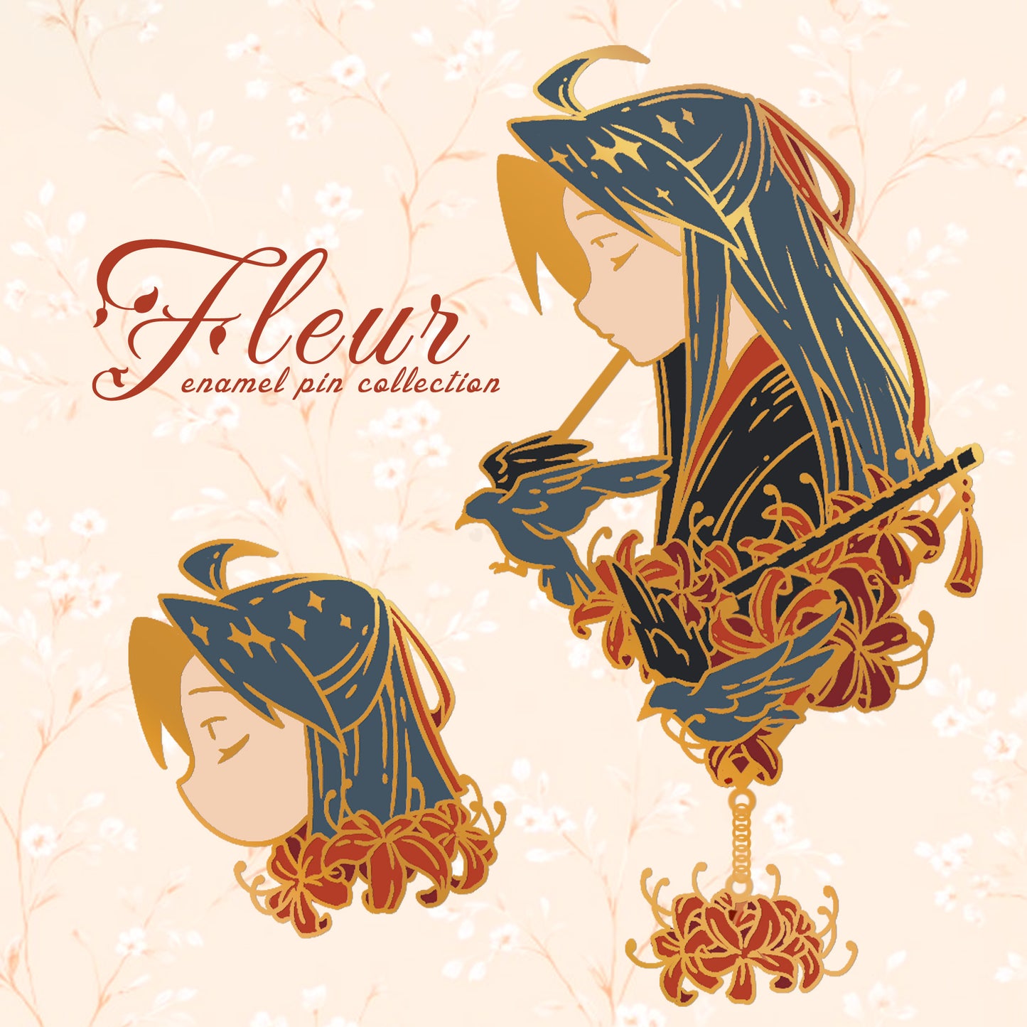 [Preorder] MXTX Fleur Pins