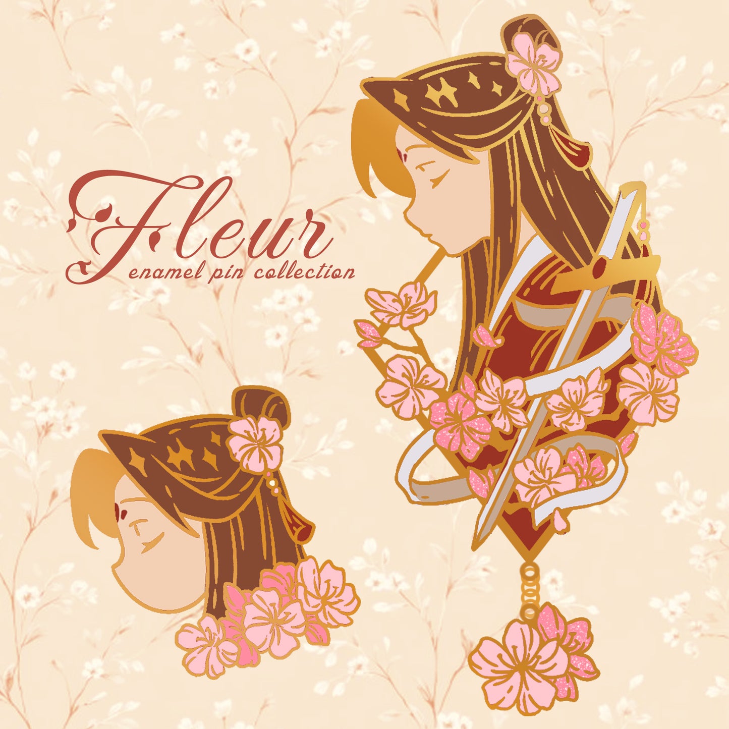 [Preorder] MXTX Fleur Pins